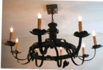 Floral 8 Arm Grape Leaf Chandelier