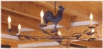 Site Design 6 Arm Rhododendron Chandelier